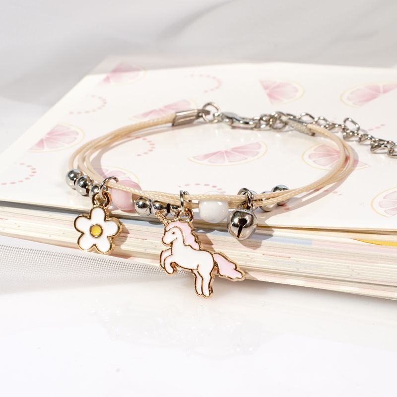 Gelang couple Daisy etnik bead Tali persahabatan Braided Bracelet/Friendship Adjustable Fashion Aksesoris-B