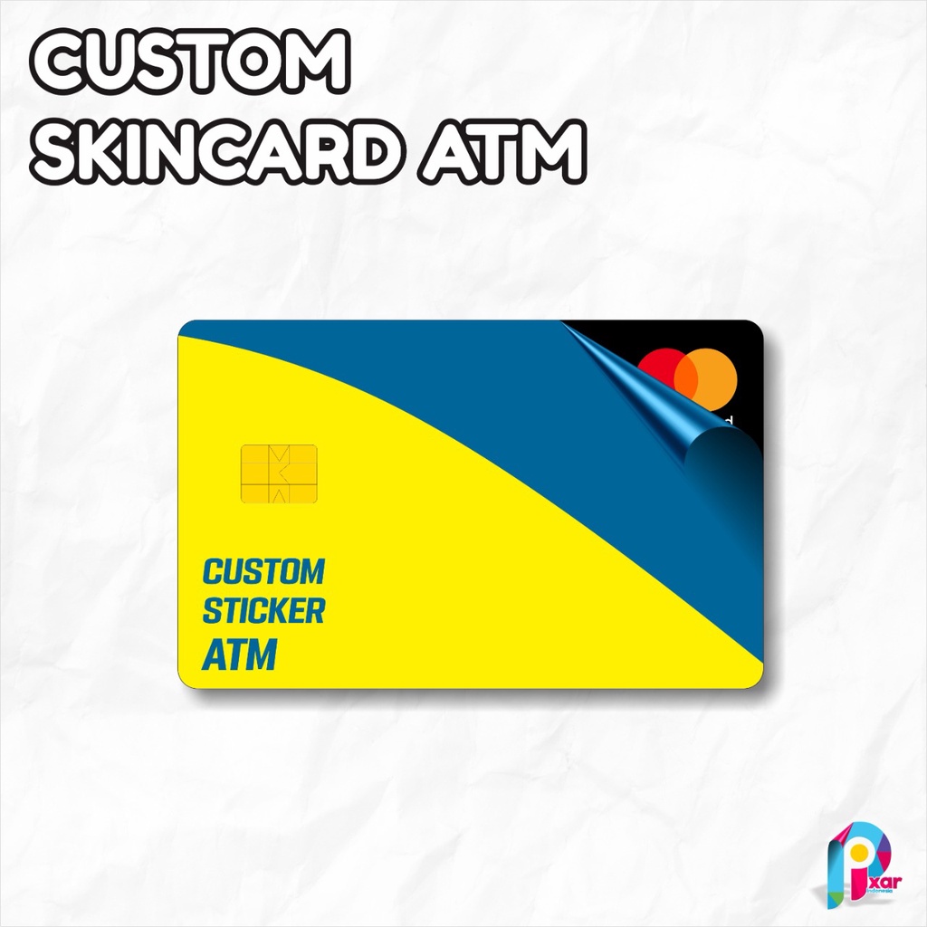 

Stiker Kartu ATM Custom Debit Credit Emoney Flazz Etoll - Desain Custom Gambar Sendiri