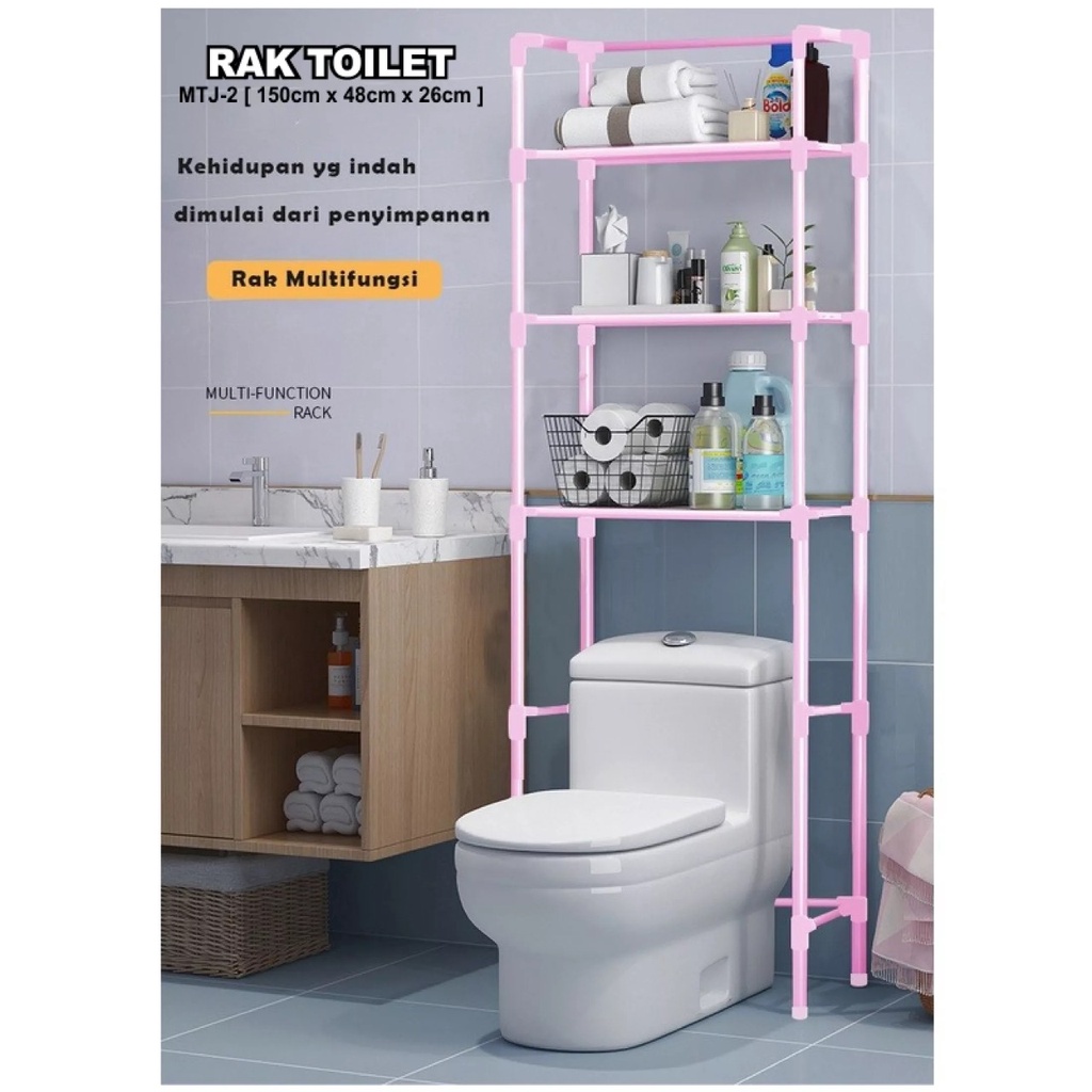 Rak Toilet Organizer WC Tissue Sabun Kloset Kamar Mandi susun grosir unik2
