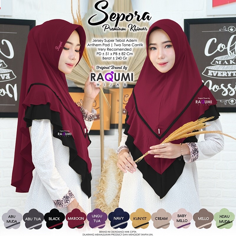 [ORIGINAL Raqumi] Sepora hijab premium by Raqumi Hijab
