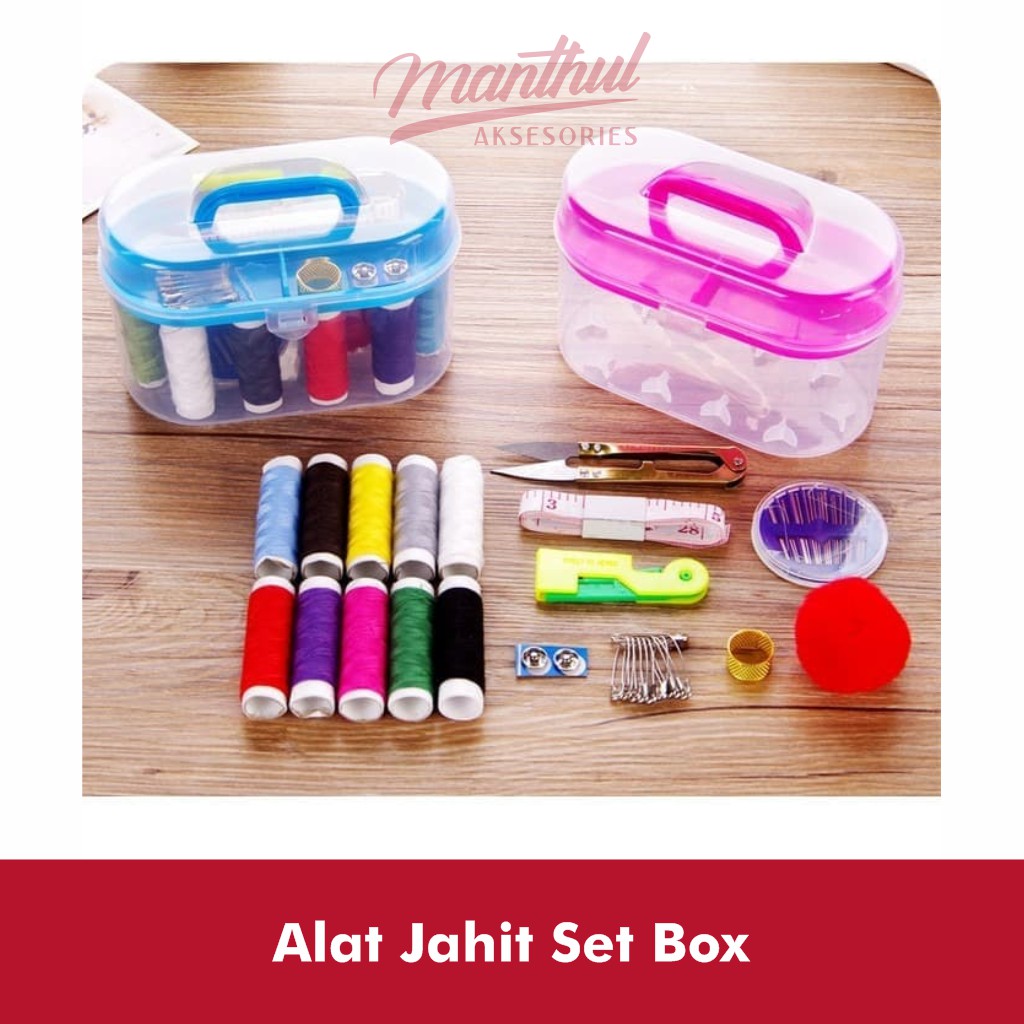 Set Alat jahit set peralatan BENANG JARUM lengkap Sewing box