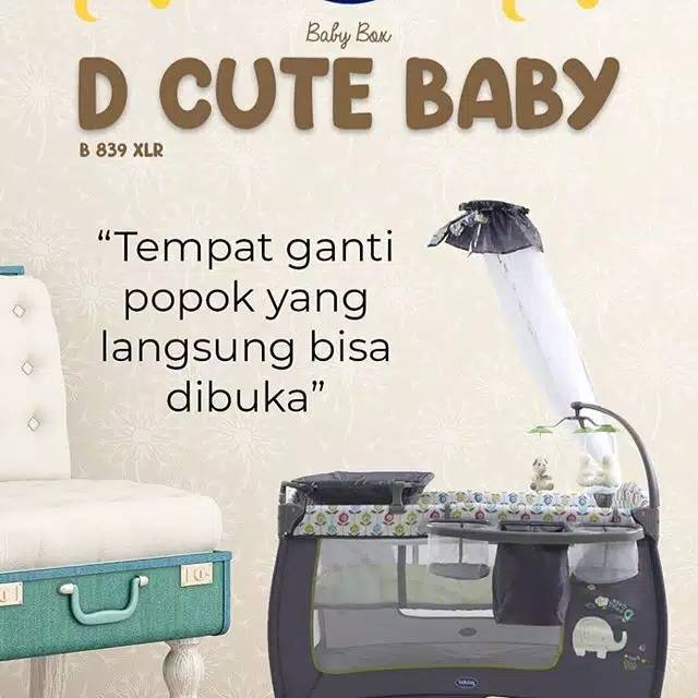 Box Pliko tempat tidur bayi Pliko D Cute Baby B839XLR Makassar