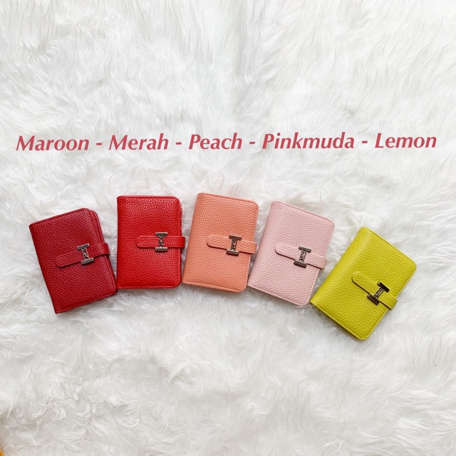 Dompet LIPAT 3 MINI 13cm kartu batam import murah free box