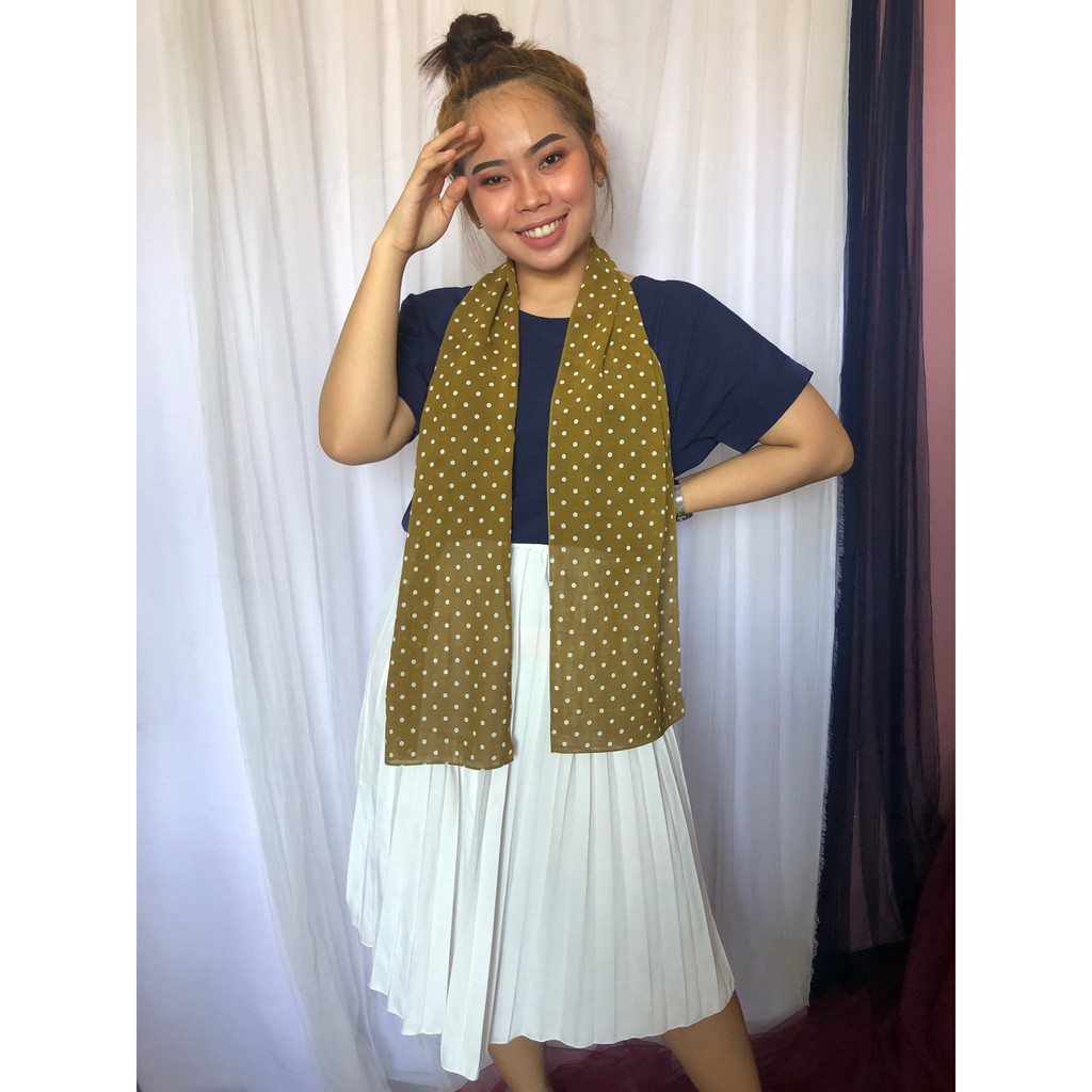 01-20 SYAL Motif Wanita Leher Fashion Batik Neckscarf-LONGS 12