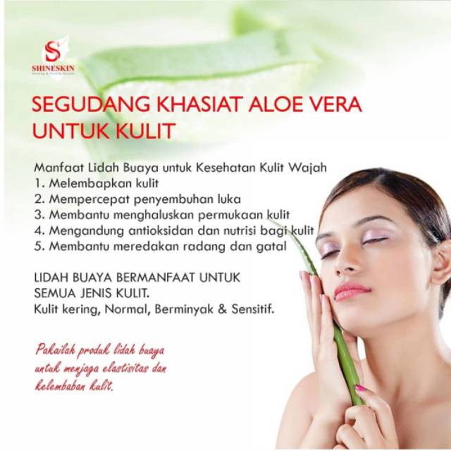 Shineskin Aloe Water Gel Infussion Aloevera Gel Shopee Indonesia