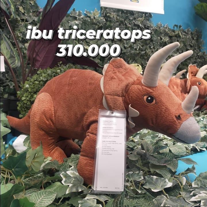 JKATELIK Boneka Dinosaurus Triceratop | Shopee Indonesia