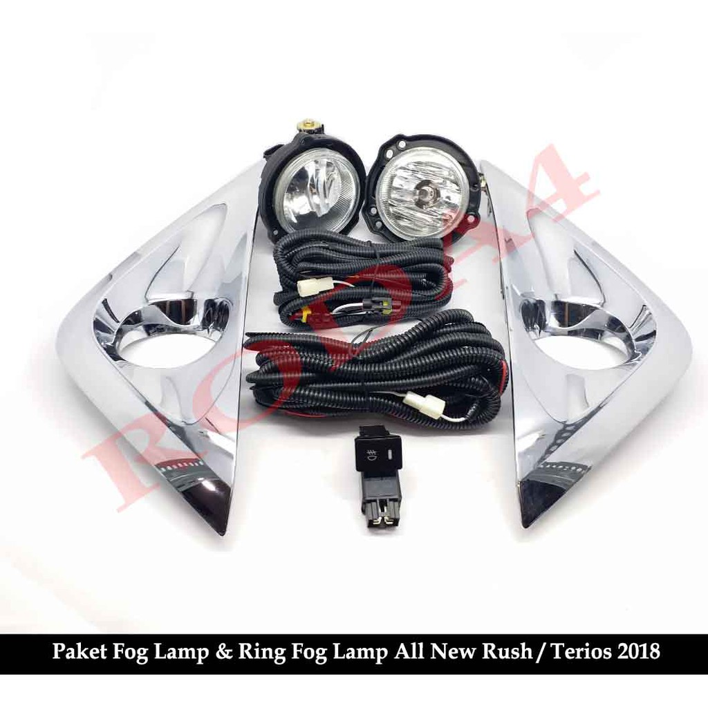 Paket Fog Lamp dan Ring Fog Lamp All New Rush - Terios 2018