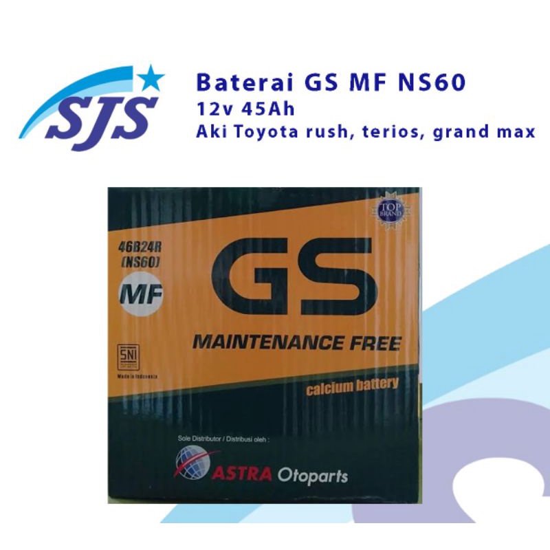 Accu NS60 Gs astra MF kering suzuki swift Apv