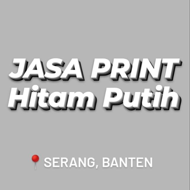 

Jasa Print Hitam Putih A4/F4