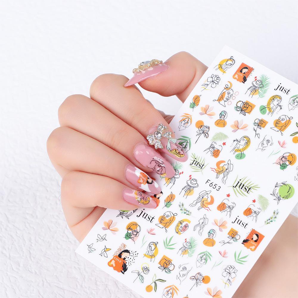 Preva 3D Stiker Kuku Fashion Seri Es Krim Nail Art Decal DIY Kuku