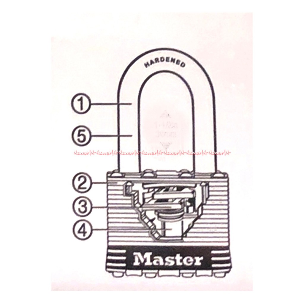 Master Lock Padlock Gembok 25mm 2pcs Dengan Kunci Yang Sama