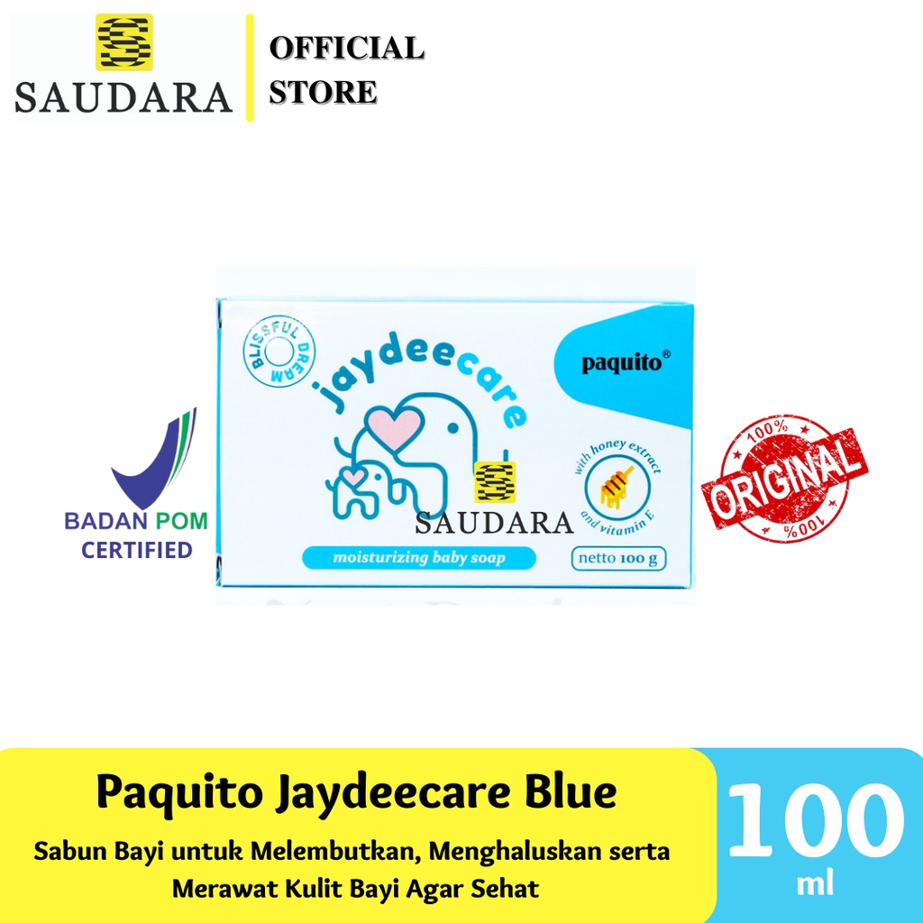 Paquito Soap Jaydeecare Blue, Paquito Soap Jaydeecare Pink 100 Gr