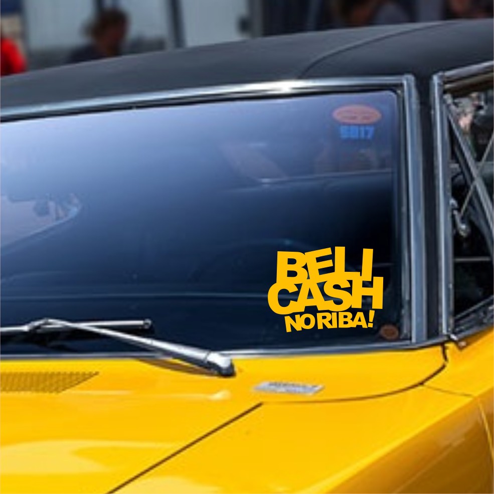 

Stiker Cutting Tulisan Beli Cash No Riba