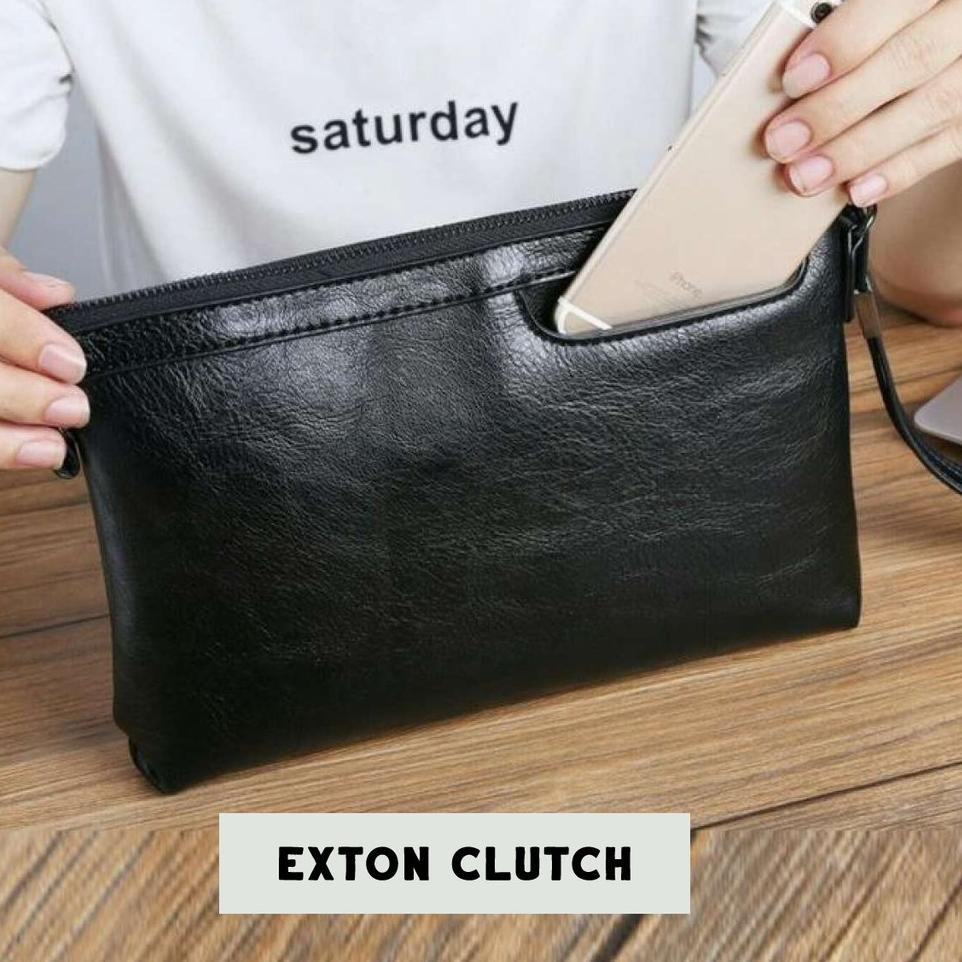 Original MS Clutch Bag - Tas Tangan Kulit Pria Kyojin Code V7727 terbaru