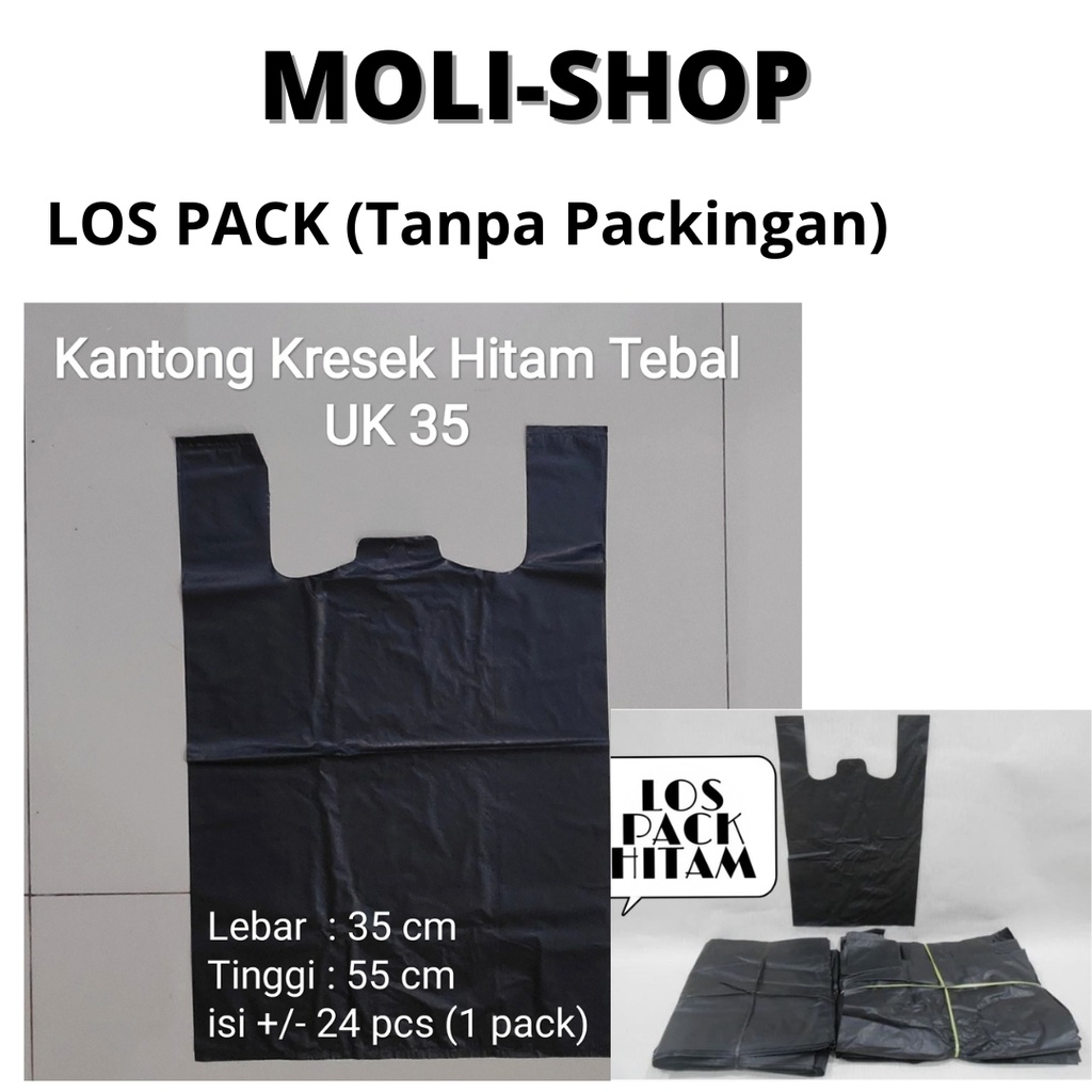 HDPE 17-24-28-35-40 | Kantong kresek hitam tebal, plastik hitam Tebal