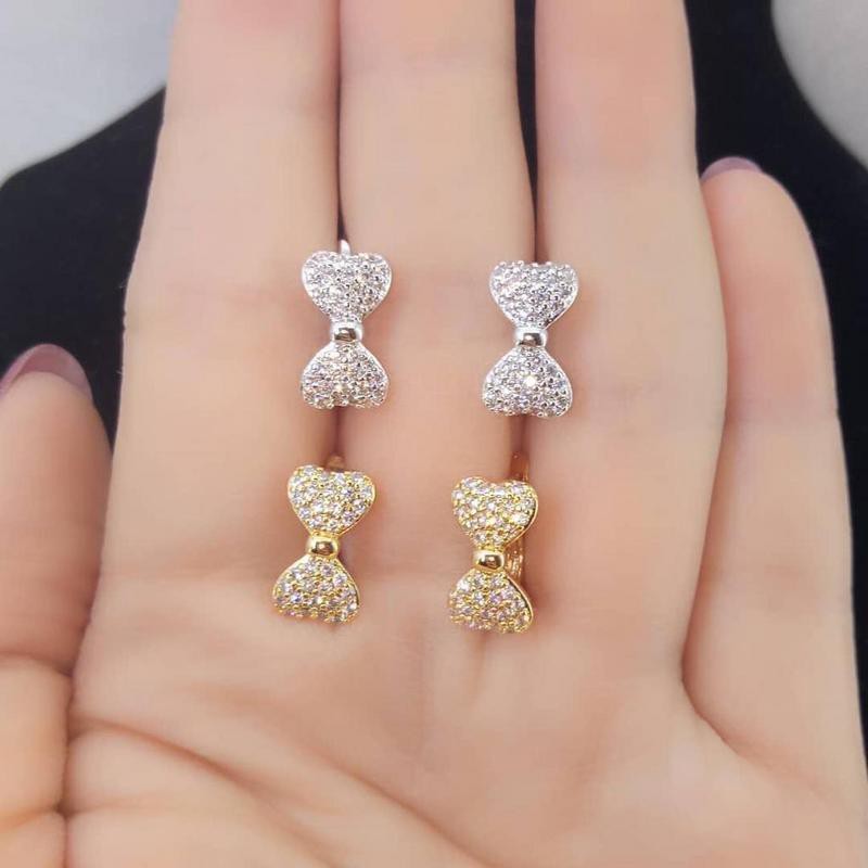 Anting Giwang Tusuk Jepit Pita Silver Gold Titanium Xuping Perhiasan ASLI Anti Karat Hitam Alergi