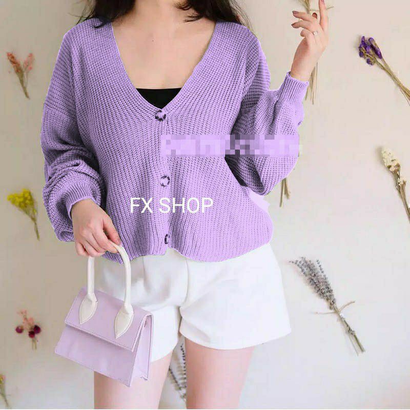 VINA KNITTED CARDIGAN RAJUT / CARDI FISTA RAJUT PREMIUM HQ