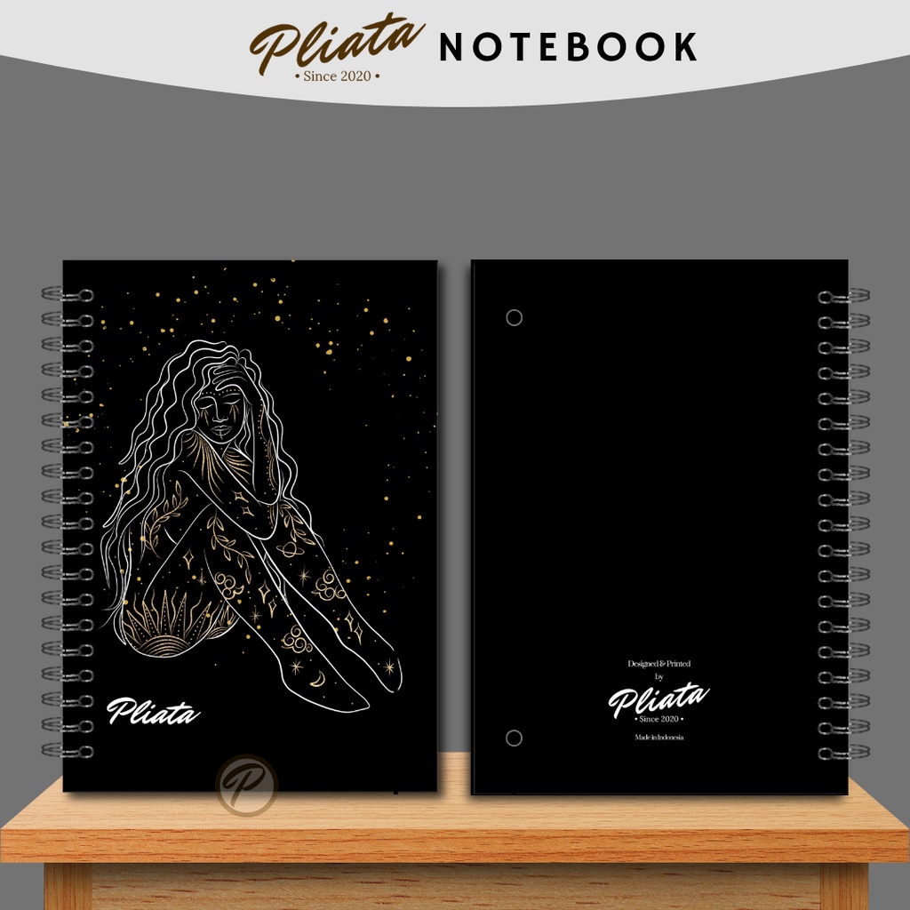 

PLIATA NOTEBOOK SPIRAL - (PN73) Woman In Black - Softcover Doft Aesthetic Book Buku Tulis