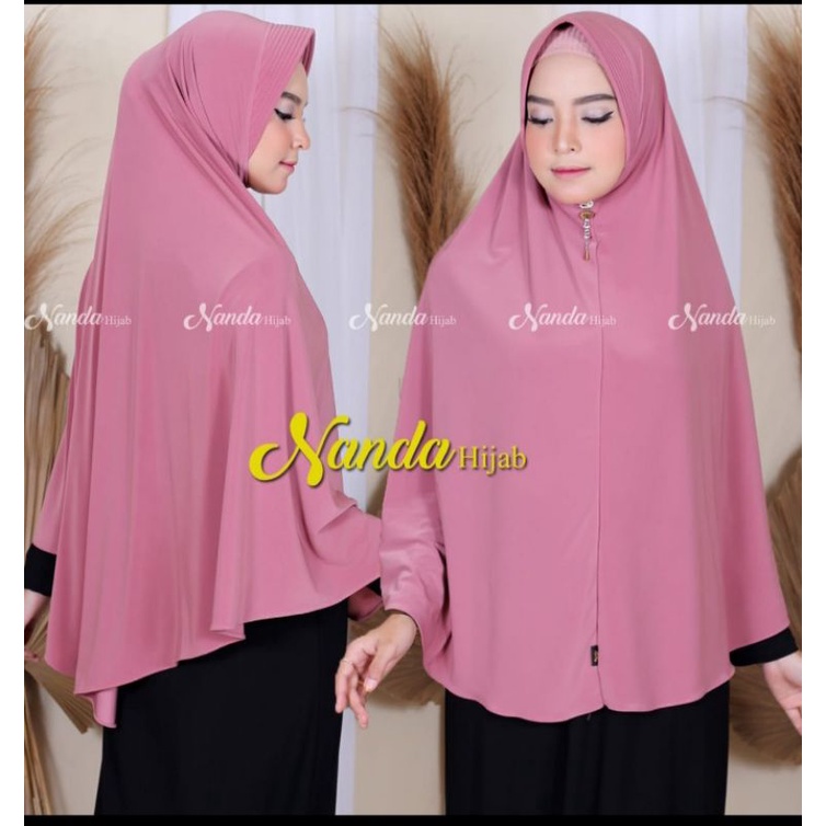 Jilbab Khimar by Nanda Hijab | Kerudung Instan | bergo wanita muslim