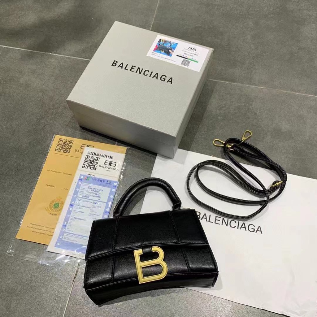 Balen Small H0ur Gl@ss TopHandle Xs 01 (FreeBox+Invoice+DustBag+BubbleWrap)