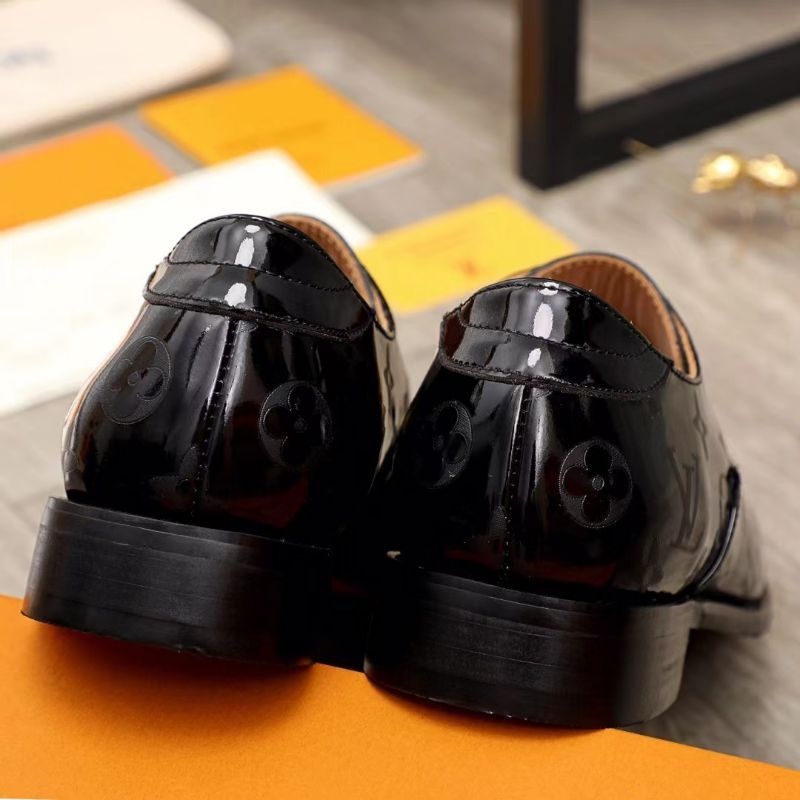 sepatu pria lv pantofel formal mirror shoes lou is vuitton cowok resmi hitam