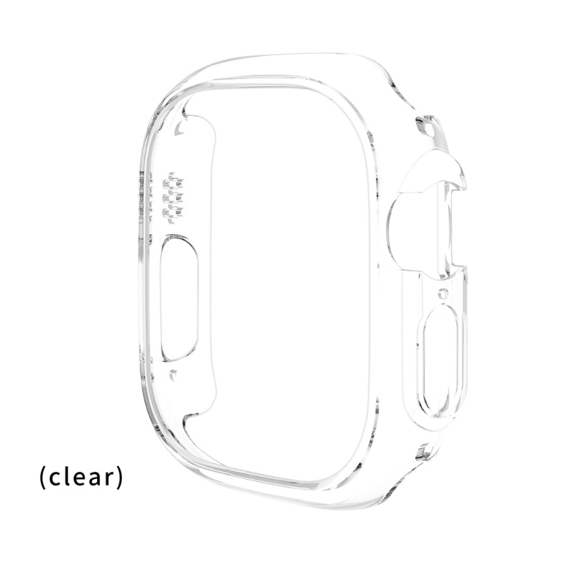 Btsg Smartwatch Bumper Cover Untuk ios Watch Ultra 49mm Pelindung Bingkai Untuk Case Half-Coverage Housing Pelindung Untuk Shel