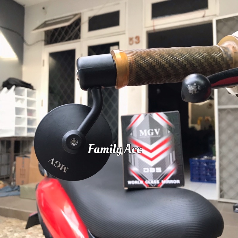 SPION JALU BULAT MODEL OBERON MGV RACING / SPION BANDUL STANG 2 FUNGSI MOTOR UNIVERSAL MGV RACING ORIGINAL