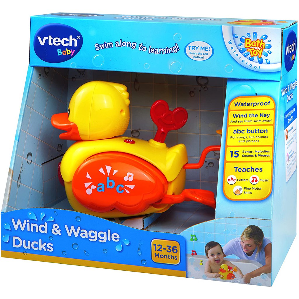 Mainan Mandi Bayi VTECH Baby WIND &amp; WAGGLE DUCKS - Mainan Mandi Bayi Bebek Putar Tahan Air v tech