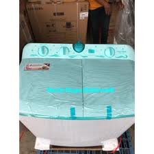 Polytron Mesin Cuci 2 Tabung 8 Kg PWM 8076 Twin Tube PROMO GARANSI