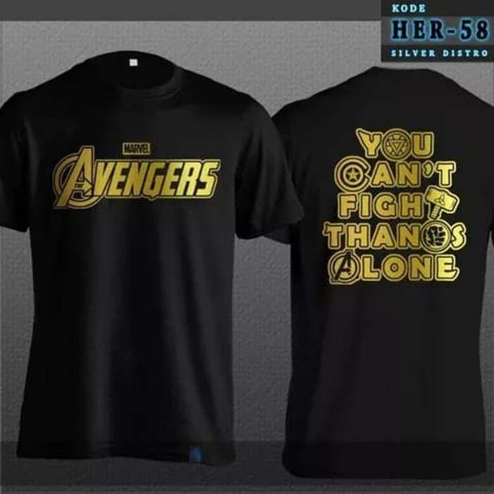 Kaos T-Shirt AVENGERS Cotton Combed 30s