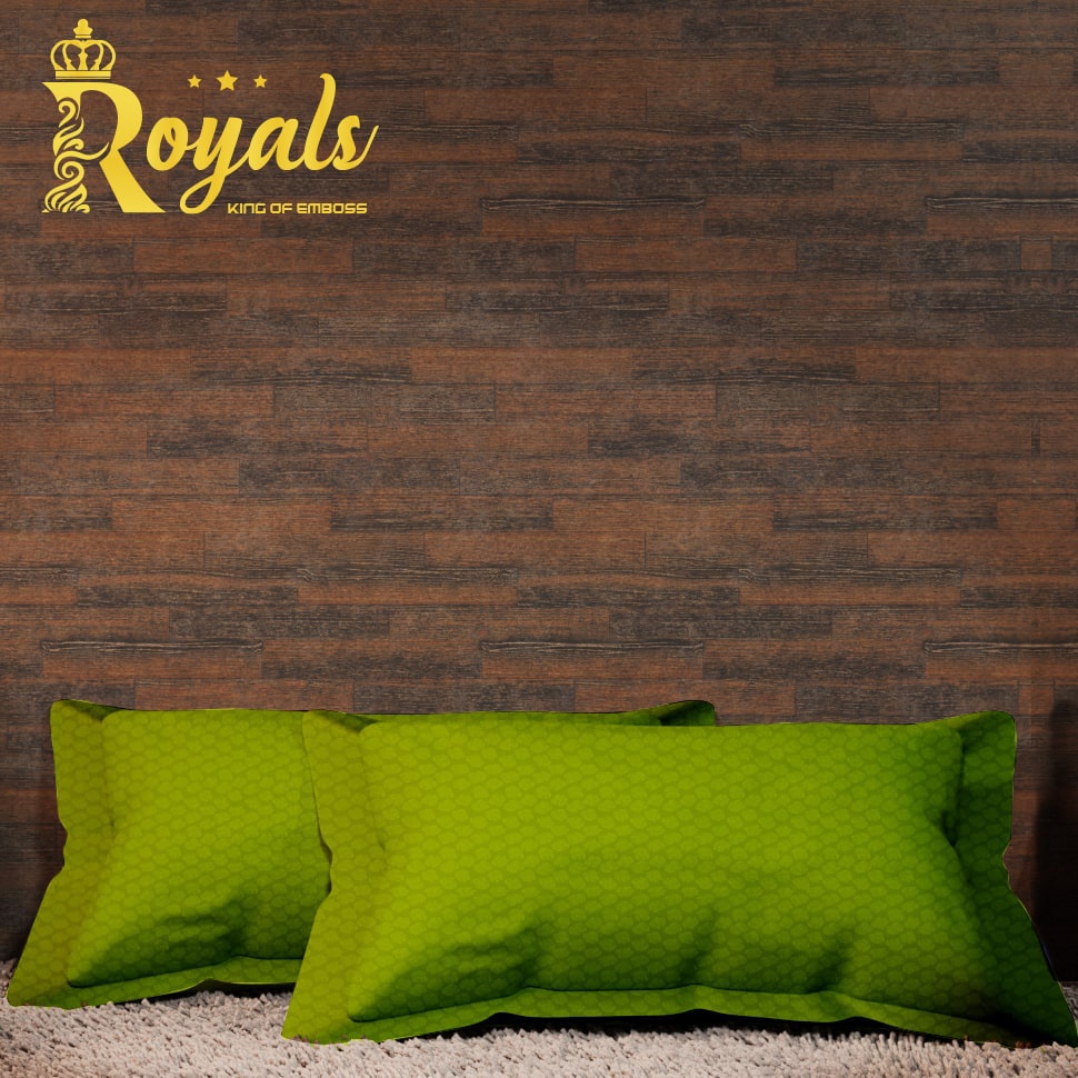 Royals Emboss BedCover SET Sprei Uk 160/180 - Hijau Lumut