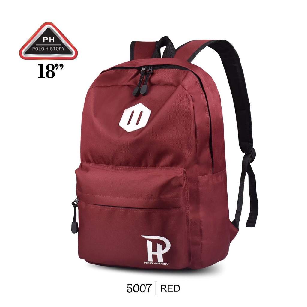 ( RSBY ) TAS RANSEL SEKOLAH  POLO HISTORY 5007 ' 18 RANSEL UNISEX FASHION / WATERFROOF