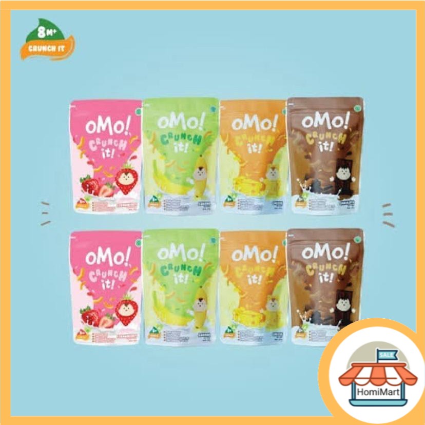 OMO! CRUNCH IT Snack Sehat Bayi Cemilan Bayi