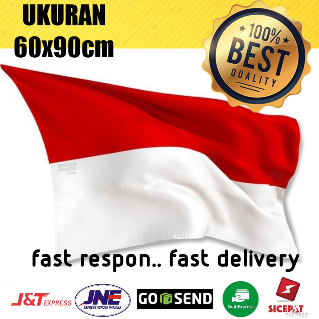 bendera merah putih bendera indonesia bendera kain 60x90
