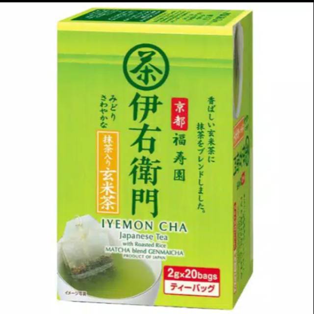 

Ujinotsuyu Sencha Iyemon Matcha Iri Genmatcha Japanese Tea / Teh Celup Jepang