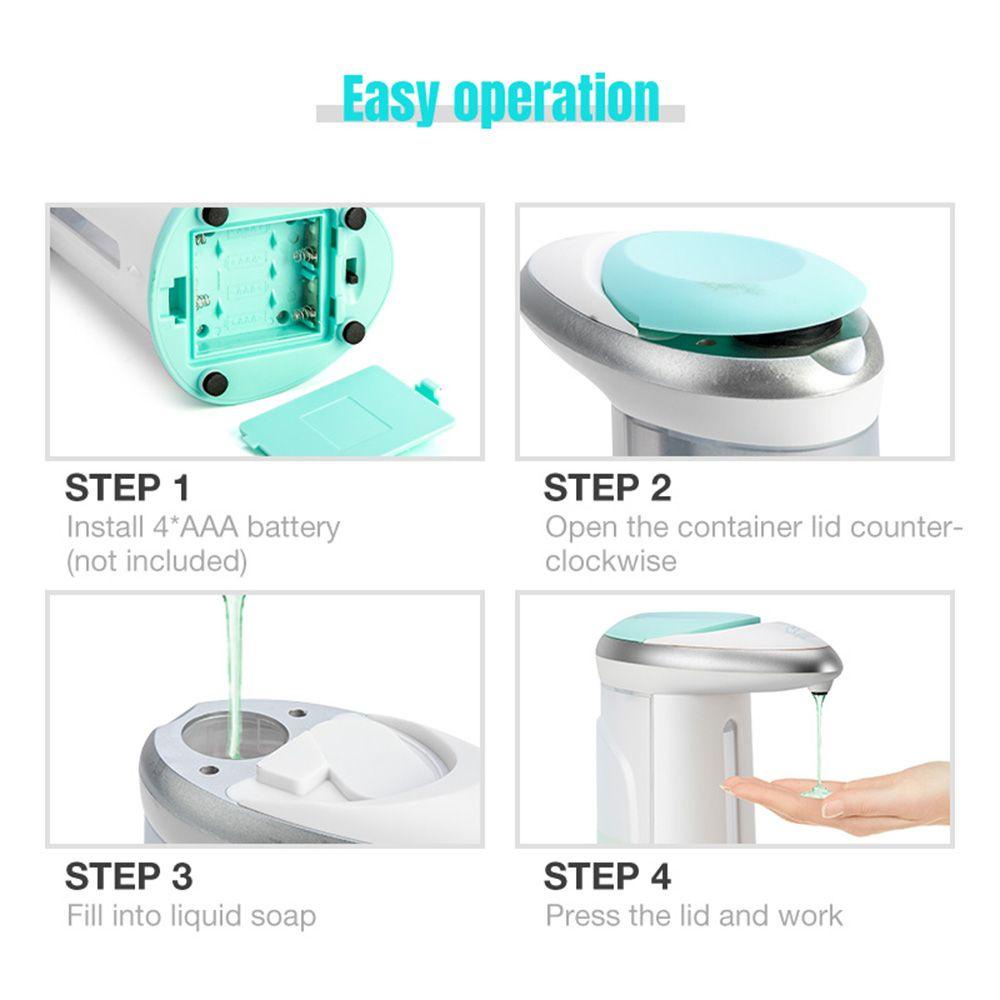 Dispenser Sabun Sensor Populer Fashion Hands Free Sensor IR Anti Karat Tanpa Sentuh