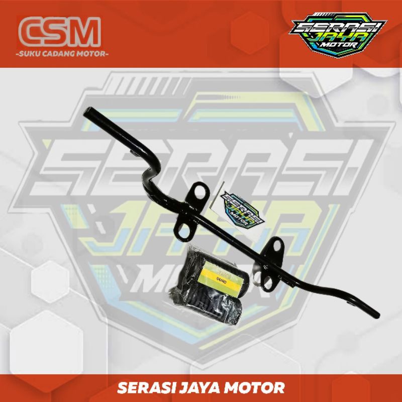 BESI STEP BARSTEP DEPAN PLUS KARET STEP DEPAN HONDA KARISMA / SUPRA X125 &quot;KPH&quot;