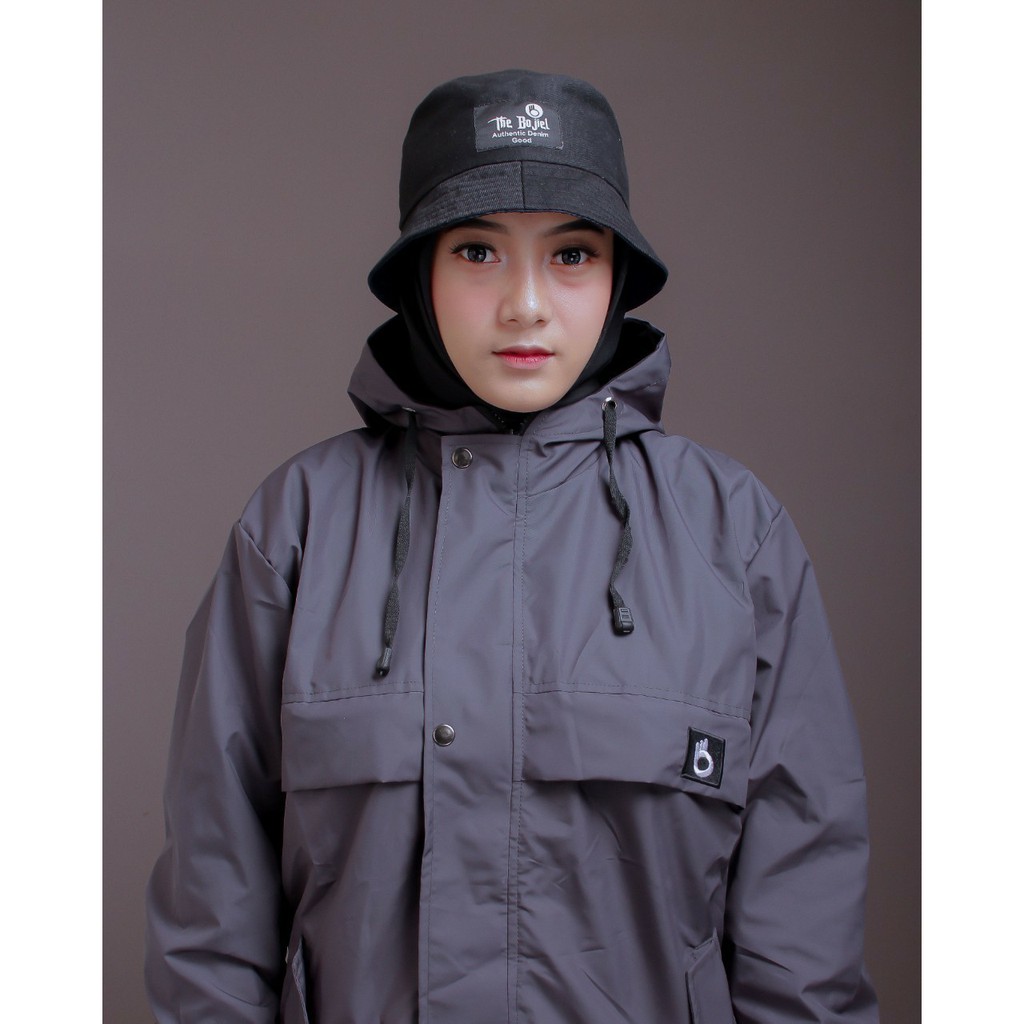 Jaket Parka Taslan ZN Simple Original Bojiel/Jaket Gunung Pria/Wanita/Jaket Outdoor Waterproof