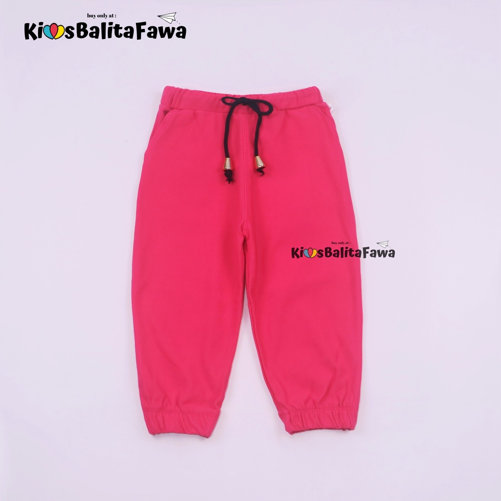 Jogger PREMIUM Polos Uk 1-6 Tahun / Celana Panjang Anak Laki Perempuan Jeans Joger Denim Pants Polos