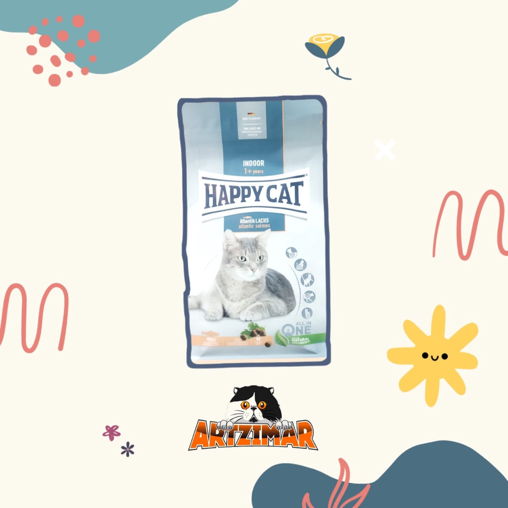 Happy Cat Supreme Indoor Atlantic Salmon AtlantikLachs 1,3kg catfood makanan kucing