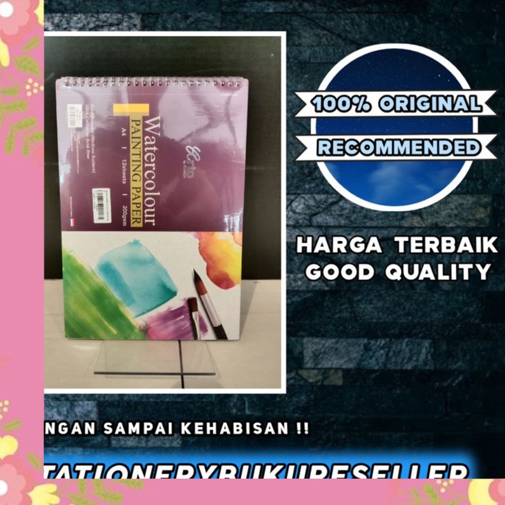 

Arto A4 200gsm 12s cellulose w/c book