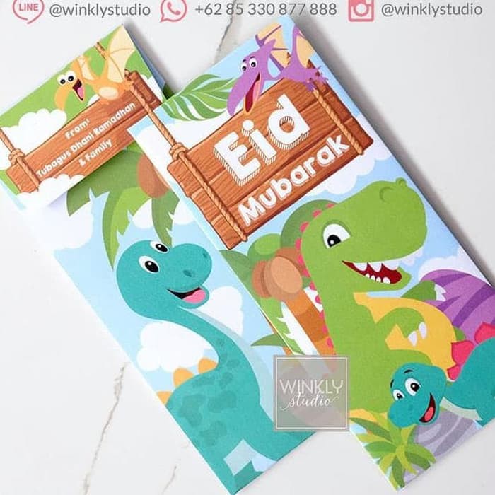 

Custom Amplop Lebaran Anak Angpao Idul Fitri Angpau Hari Raya KIDS K16