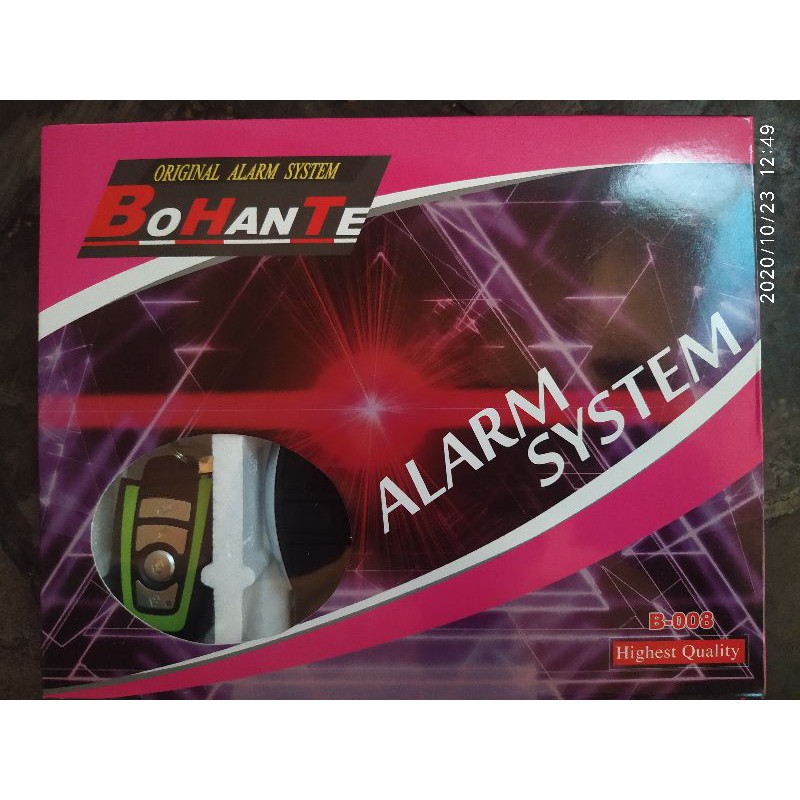 Alarm motor remote