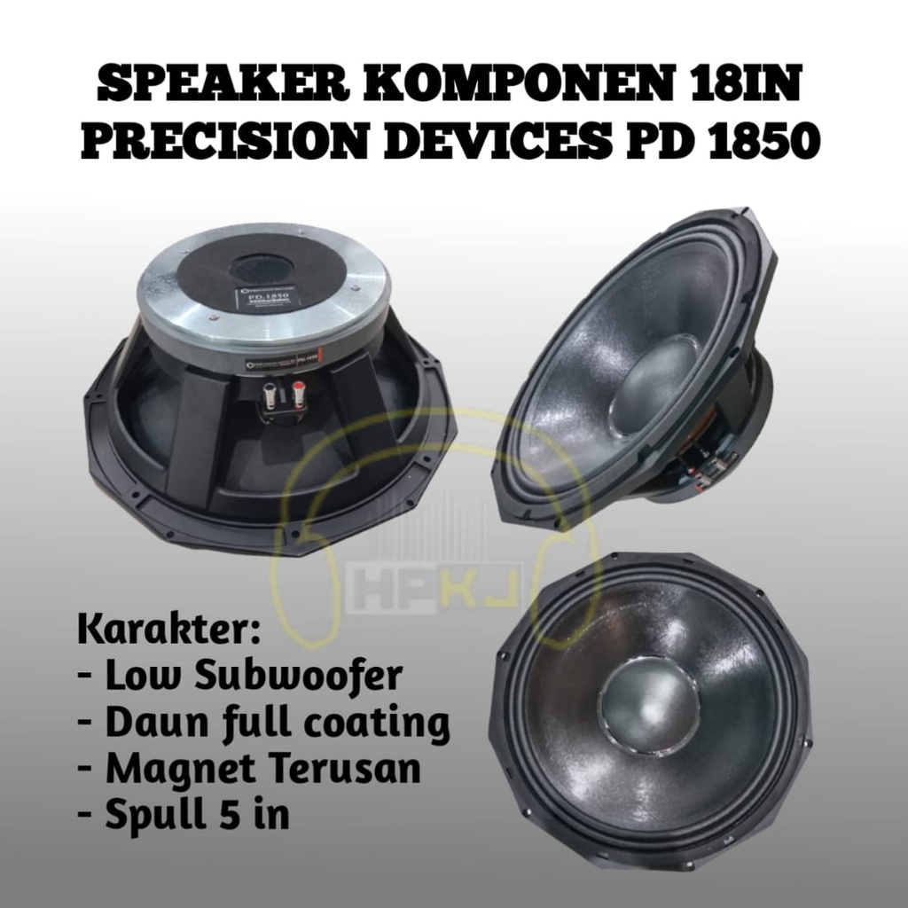 SPEAKER PD 1850 PRECISION DEVICES 18inch Speaker komponen 18" pd 1850