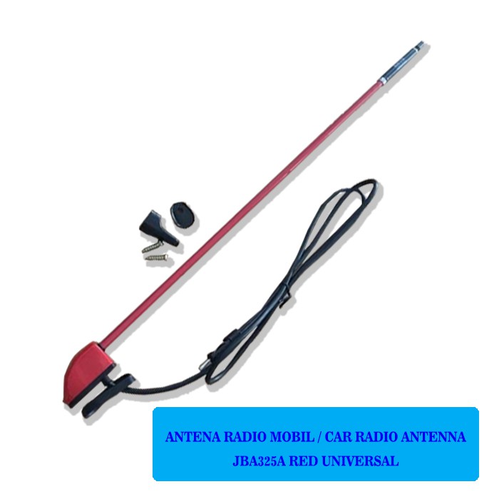 ANTENA RADIO MOBIL / CAR RADIO ANTENNA LOWIN JBA 325A AUTO UNIVERSAL MERAH