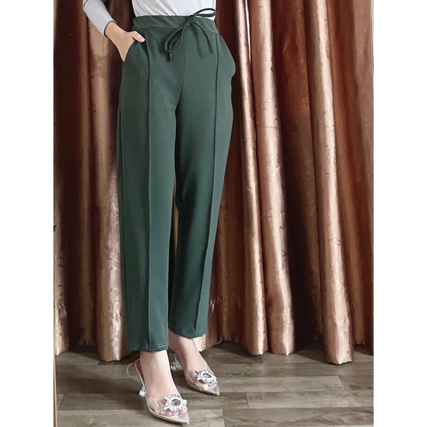 ROXY PANTS (Celana dasar) - Celana Kerja Polos Casual Wanita