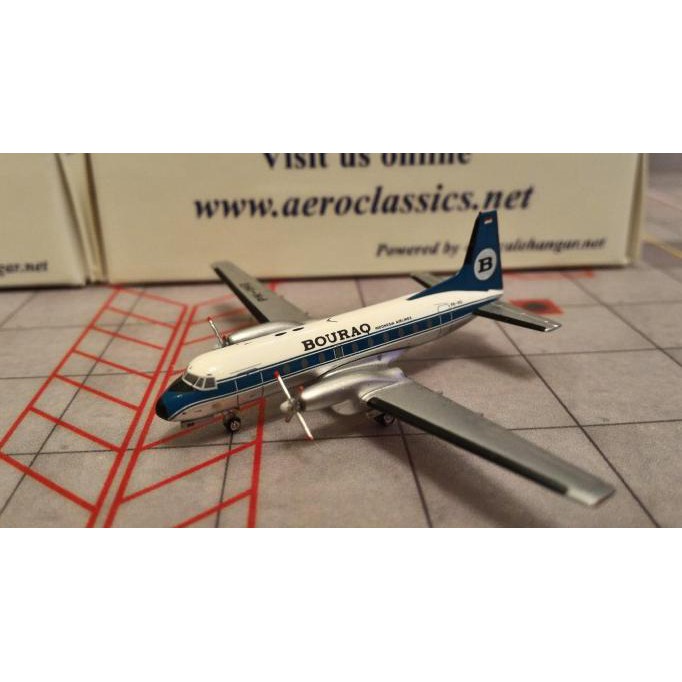 ***COD** Diecast Pesawat Bouraq HS748I PK-IHG Aeroclasic 1:400