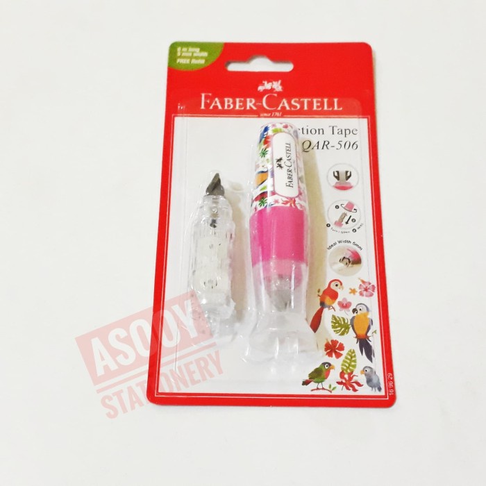 

Hadir Correction Tape Faber Castell Qar -506 Motif Fancy (Free Refil) Terbatas