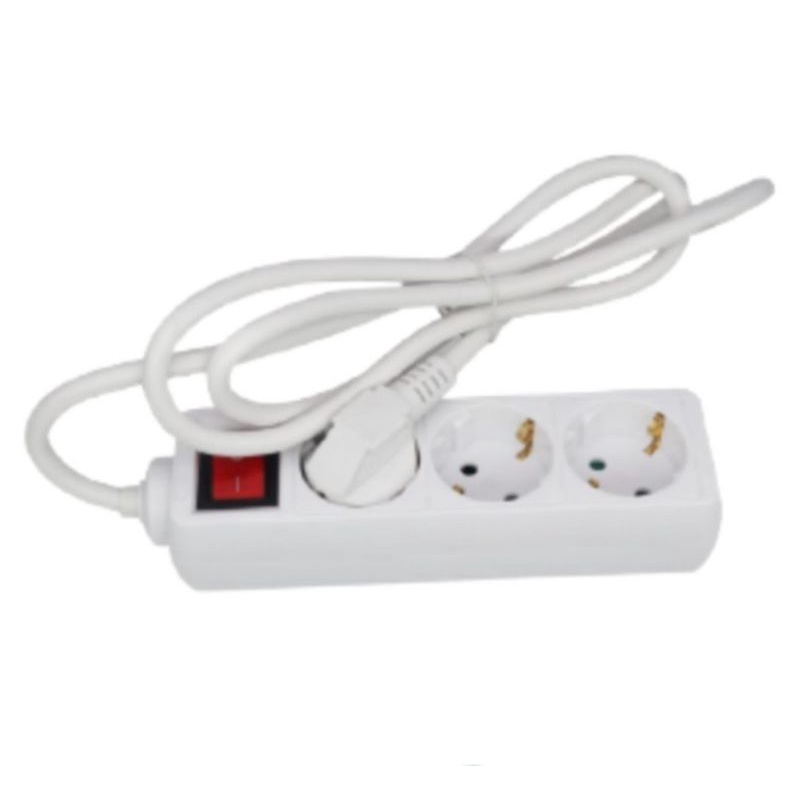 Terminal listrik colokan listrik 3 lubang 5 meter + saklar