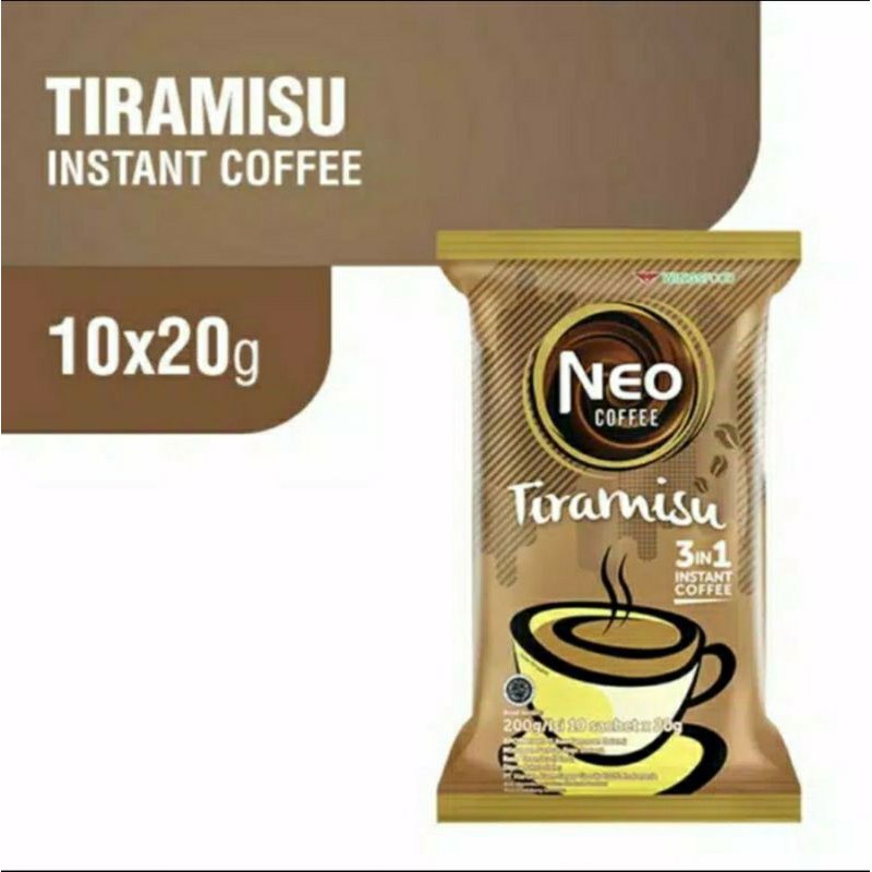 

Neo Coffee Tiramisu Pack (10 pcs x 20 gr)